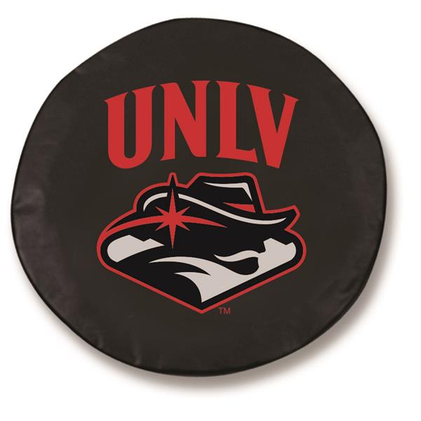 University of Nevada Las Vegas Tire Cover - Size F - 29" x 8" Black Vinyl 