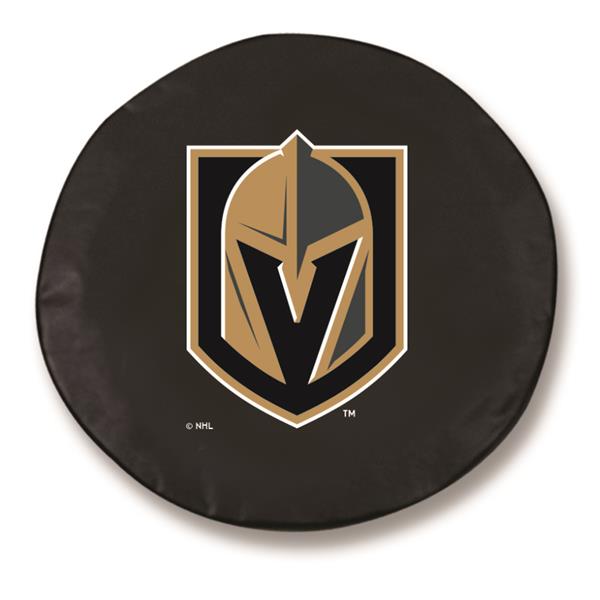 Vegas Golden Knights Tire Cover - Size N - 24" x 8" Black Vinyl 