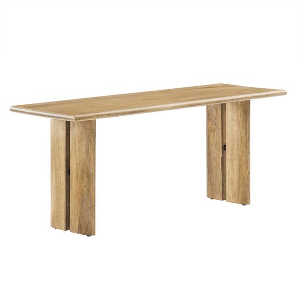 Amistad 46" Wood Bench - Oak 