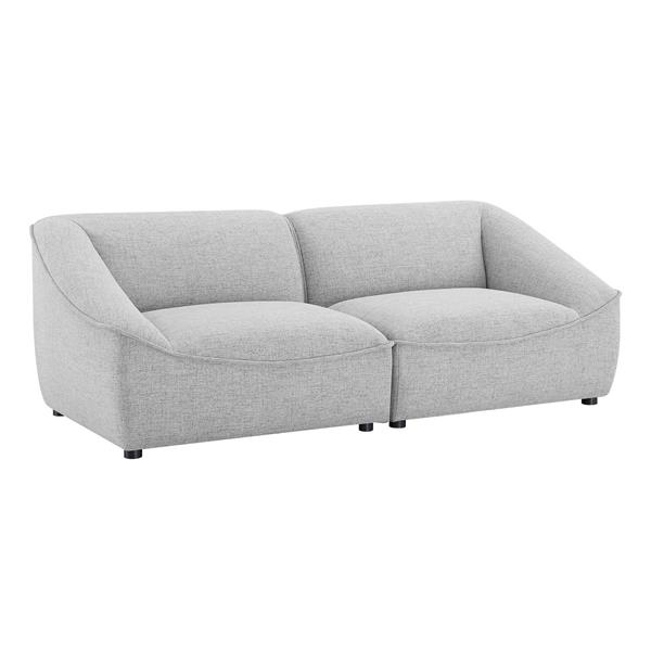 Comprise 2-Piece Loveseat - Light Gray 