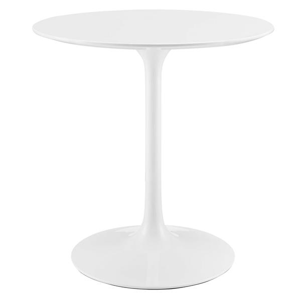 Lippa 28" Round Wood Top Dining Table - White 