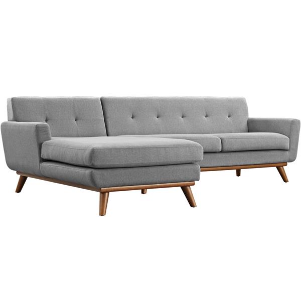 Engage Left-Facing Sectional Sofa - Expectation Gray 