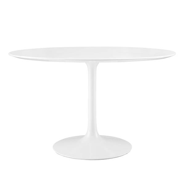 Lippa 47" Round Wood Top Dining Table - White 