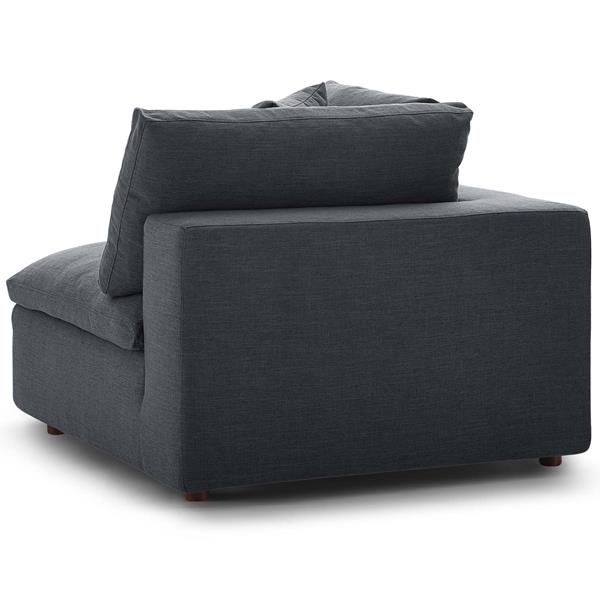 Commix Down Filled Overstuffed 2 Piece Sectional Sofa Set - Gray - MOD4820