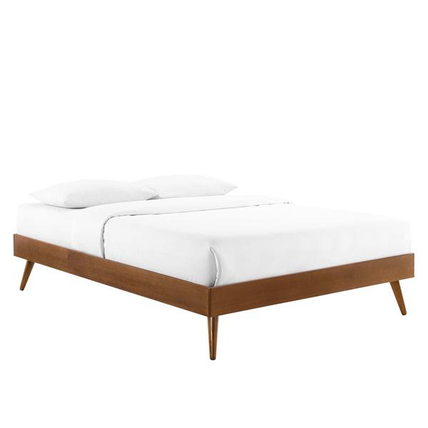 Margo King Wood Platform Bed Frame - Walnut 